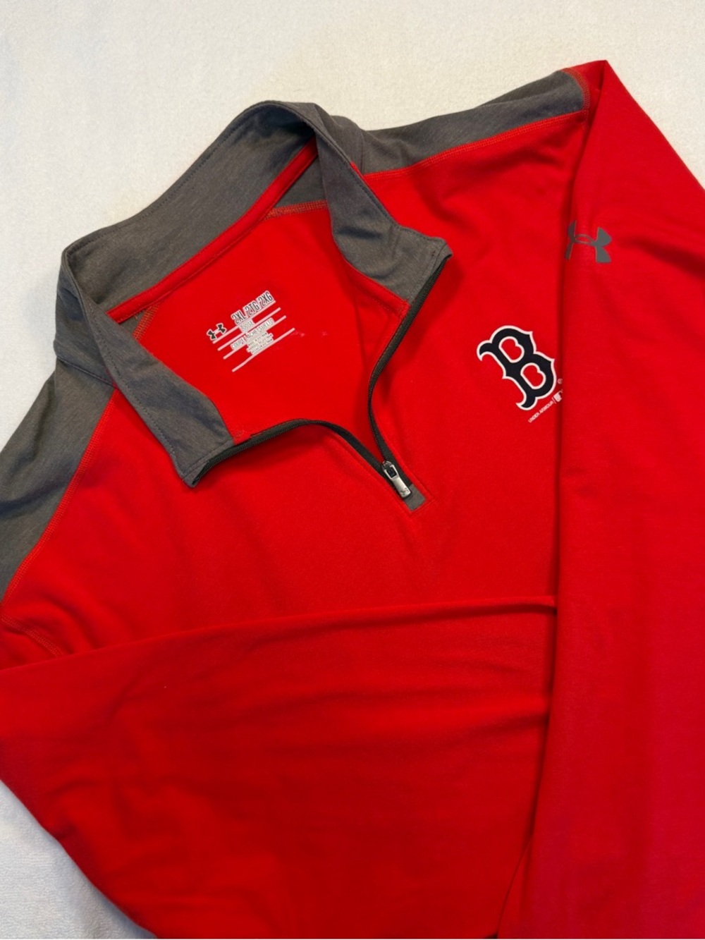 Under Armour Boston Red Sox 1/4 Zip Pullover Red MLB Men’s XXL